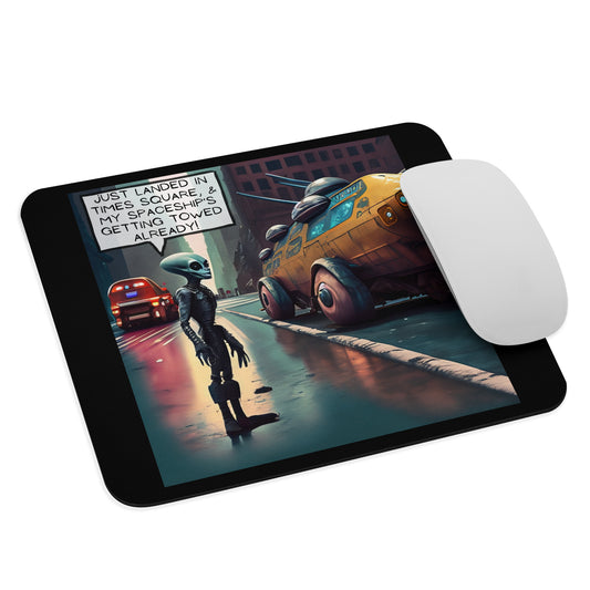 GETTING TOWED MOUSE PAD